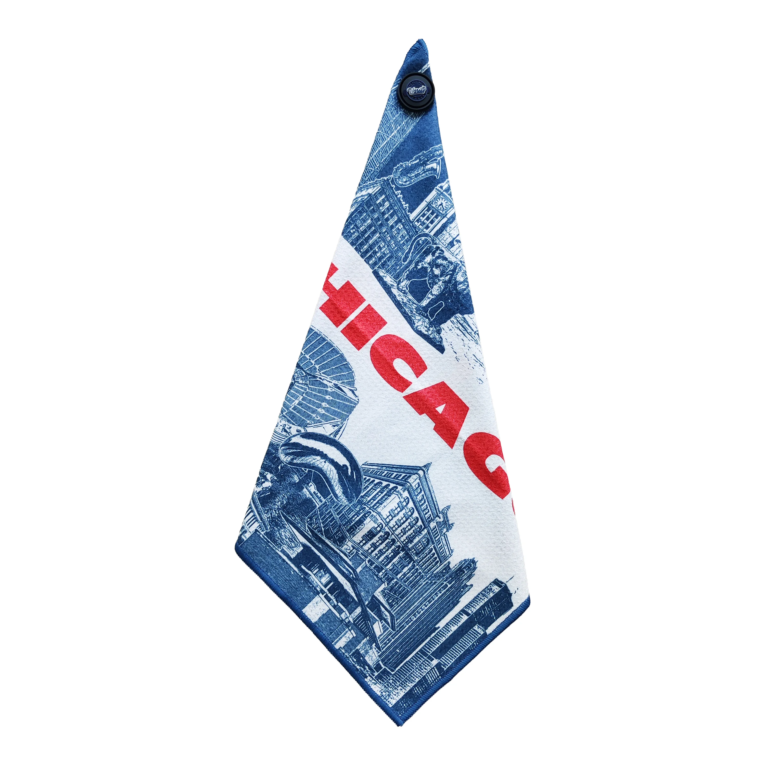 Wuxi Ivy Textile New Product Ideas Waffle Weave Magnetic Golf Towel Metal Clip Hook Waffle Magnet Golf Towels