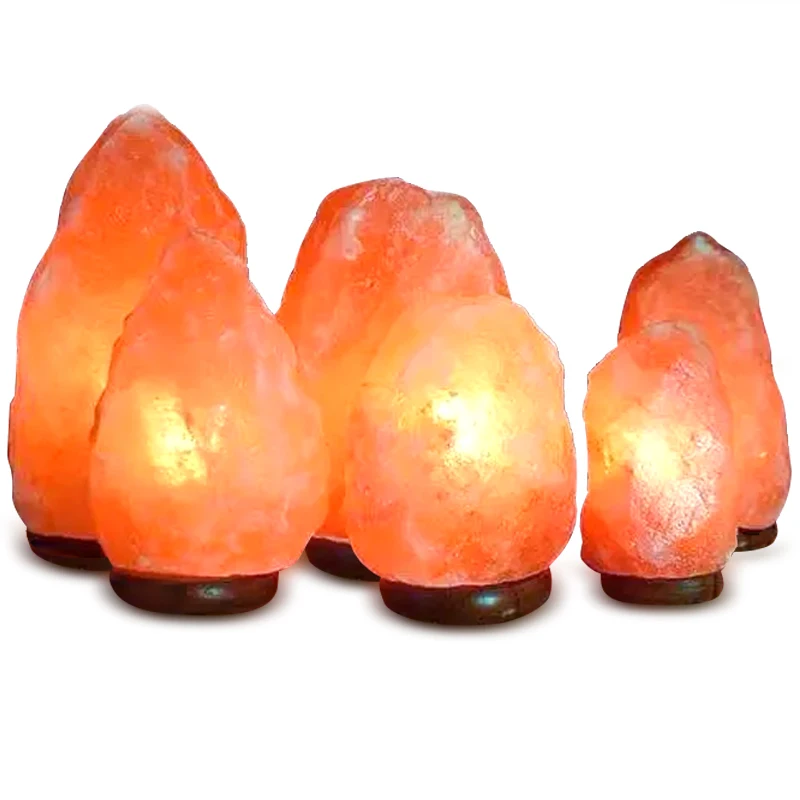 Crystal salt lamp Pakistani ore lamp creative bedroom crystal table lamp