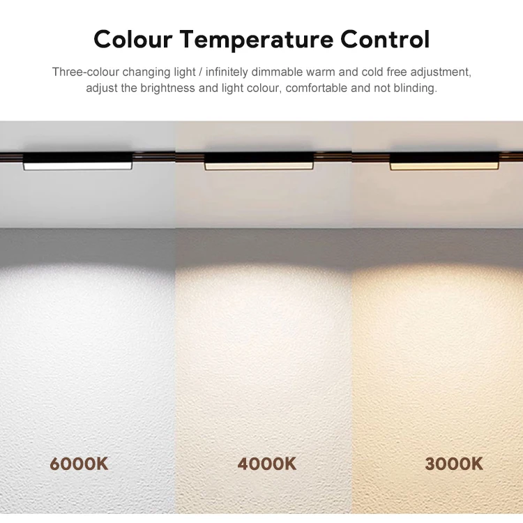 Home Office Commercial Lighting Surface Aluminum Rail Grille Lamp Linear Led Folding Magnetic Track Light