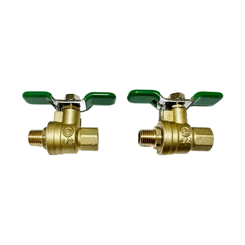600WOG 2 Way Full Bore 1/2inch Butterfly Handle Brass Ball Valve Sweat thread