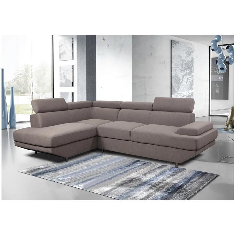 Tianhang upholstery furniture living room sofa U shaped corner sleeper gray fabrics sofa bed with storage