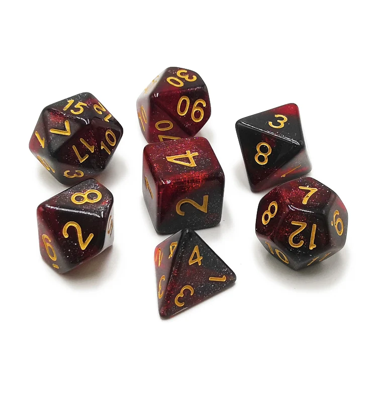 
Custom Colorful Polyhedral Dice Set 