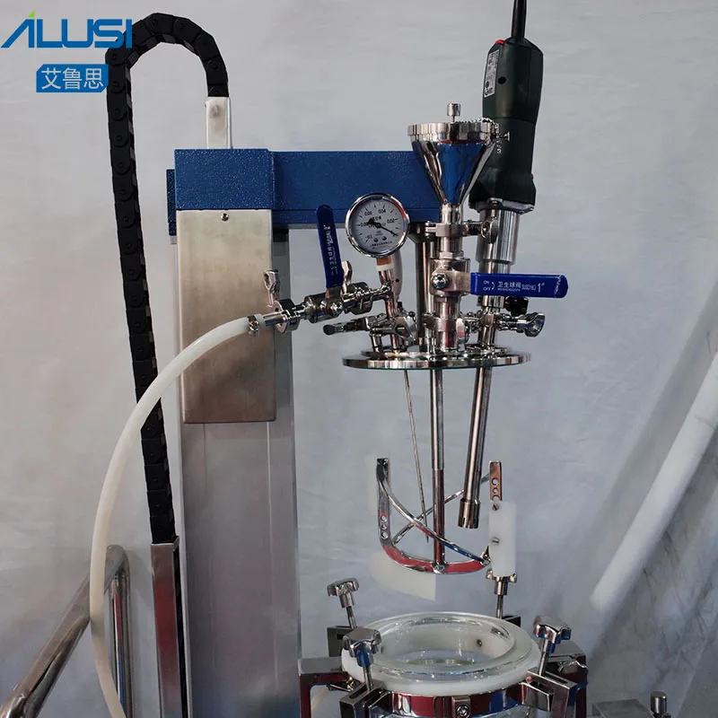 Upgradable Laboratory oil heating homogenizer paste vacuum emulsion mixer washing cosmetics face cream vacuum mixing equipment