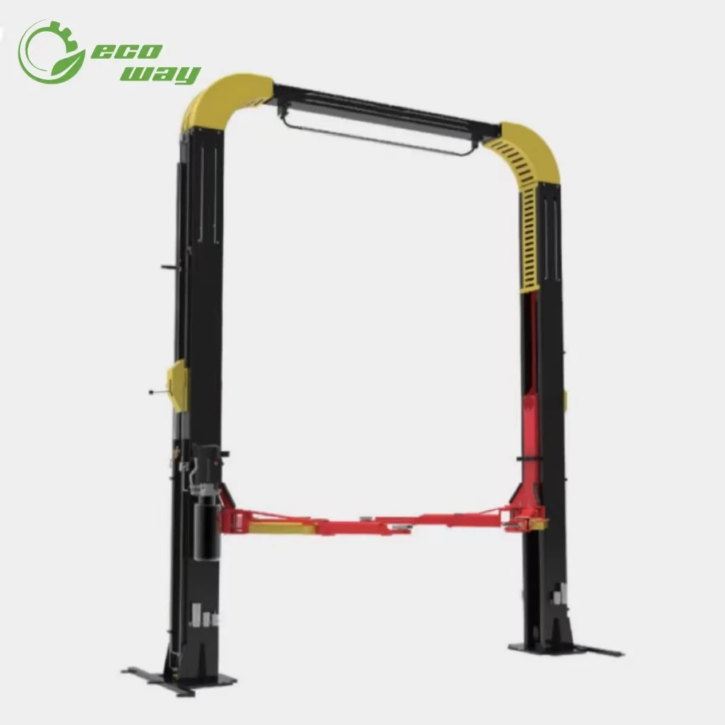 Eco-way Gantry Crane Hoist 2 Post Car Lift Hydraulic Car Workshops Mainteinance Equipment