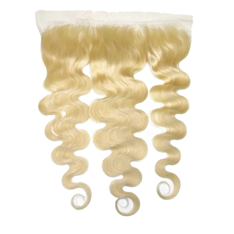 Wholesale 13A 613 blonde human virgin hair HD lace closure front, 613 13x4  lace frontal