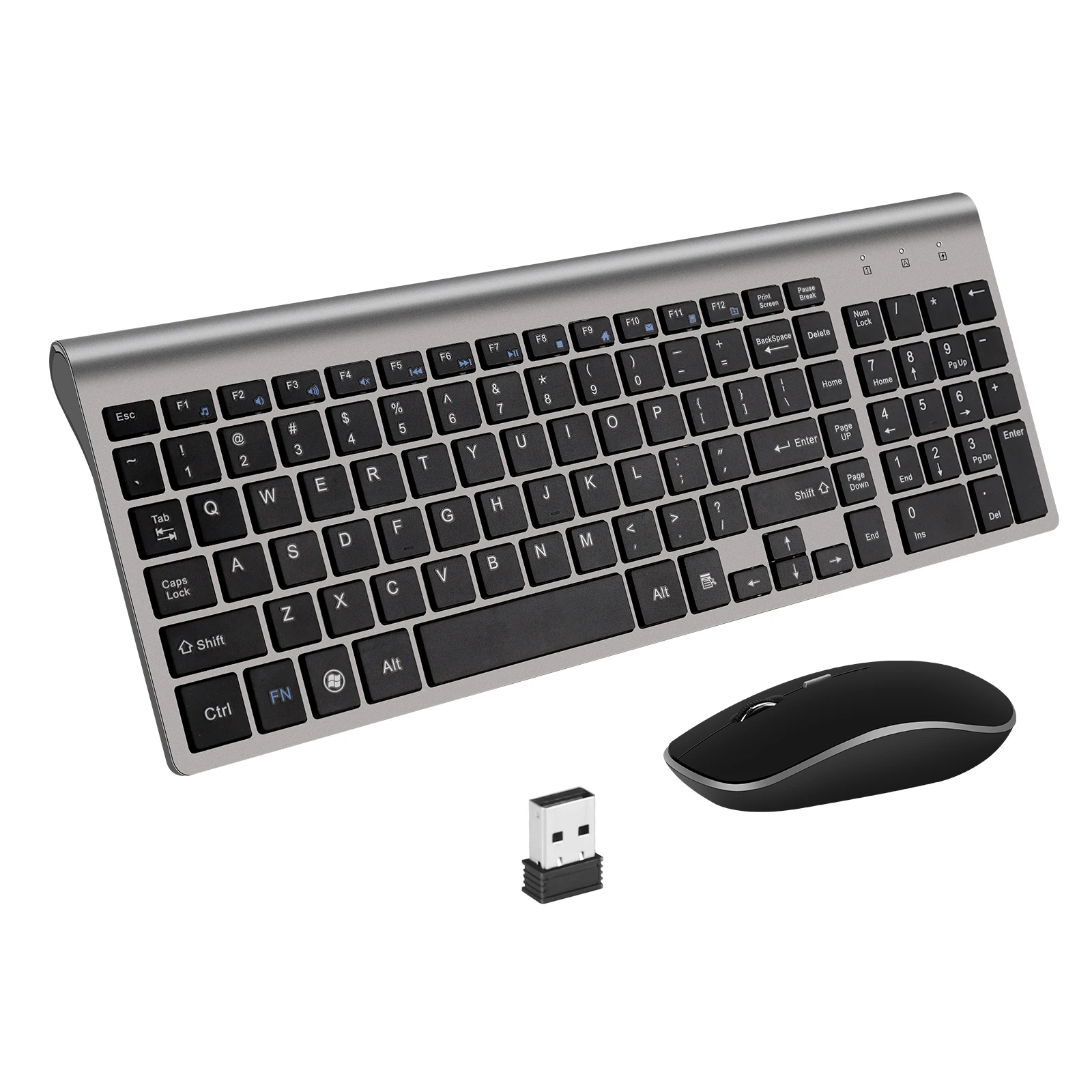 2.4G Wireless Keyboard Mouse Combos for Laptop Desktop Scissors Keyboard mouse Set for Windows Full Size Keyboard