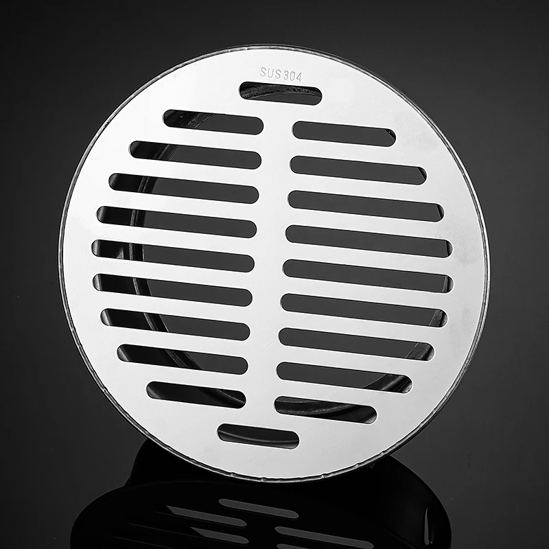 Factory direct sales High Quality 304 Stainless Steel Round insert type  floor drain Balcony, yard  anti odor and anti block