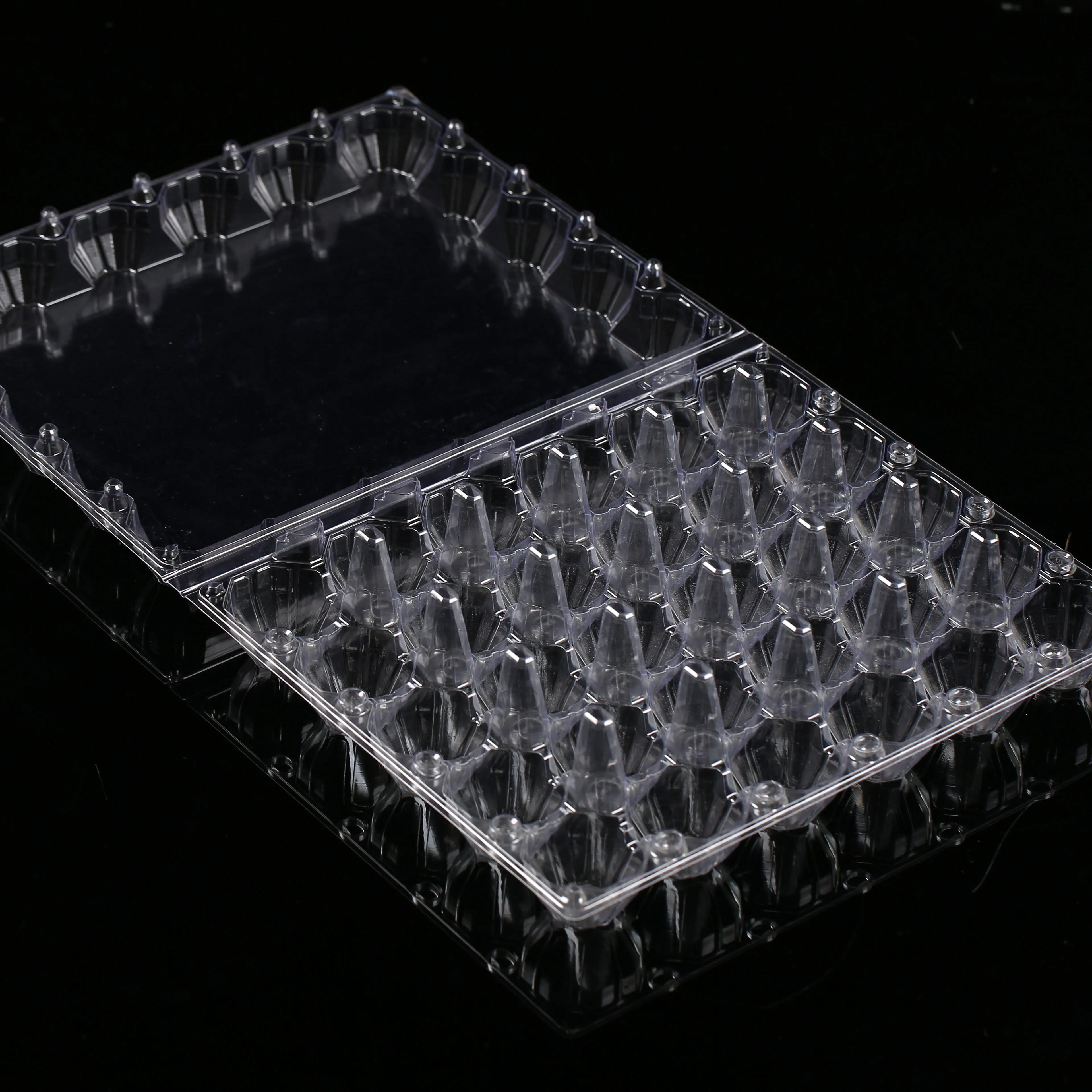 
Cheap clamshell 30 hole blister packaging container egg tray 