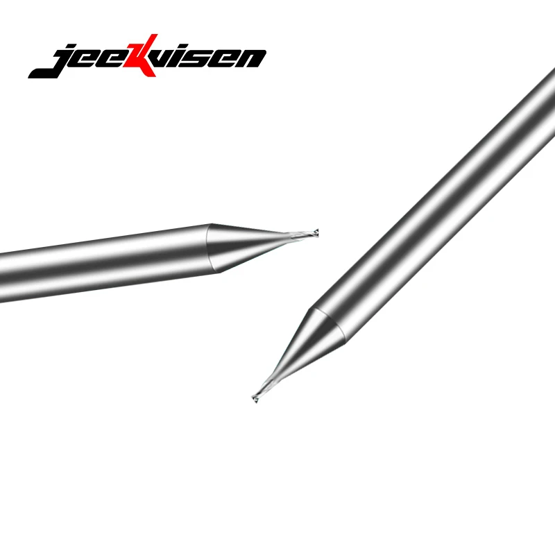 End Mill Cutting Tools 2-Flute Micro Diameter Milling Cutters for Aluminium 0.6-1 Mm High Quality