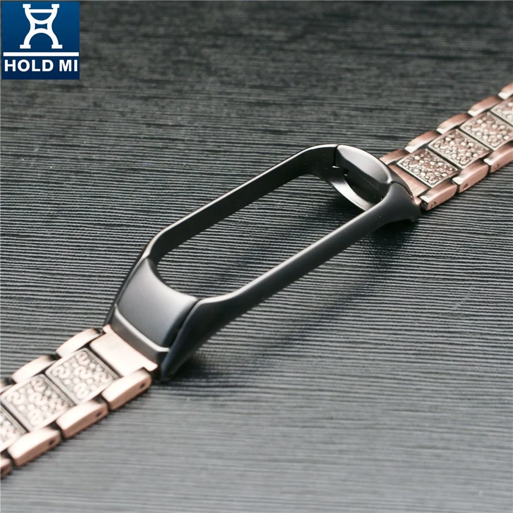 HOLDMI ODM 43038 series antique copper color retro sculpture miband 4 strap for mi bands