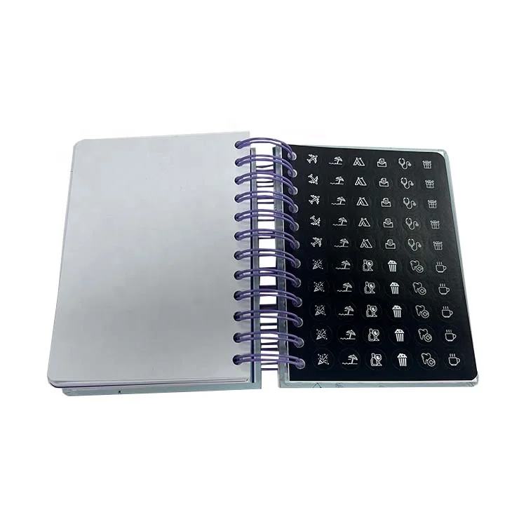 Hot Selling 2025 Small Size Custom Monthly Weekly Daily Planner Printing OEM With Stickers Spiral Bound Agenda Planners Print