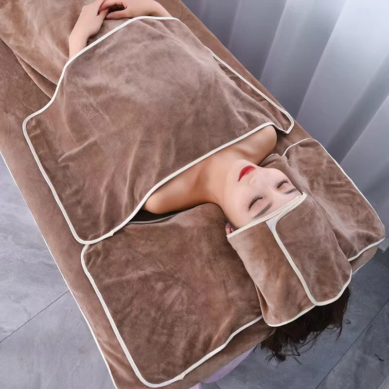 High Quality Super Soft Microfiber Custom Logo Beauty Salon Towels for Spa Towel Set of 5 bath towel for beauty parlor