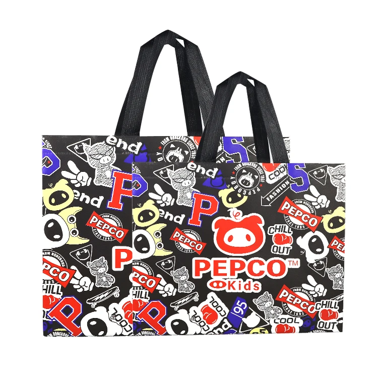 Fashion recycled waterproof laminated tote non woven bag in stock