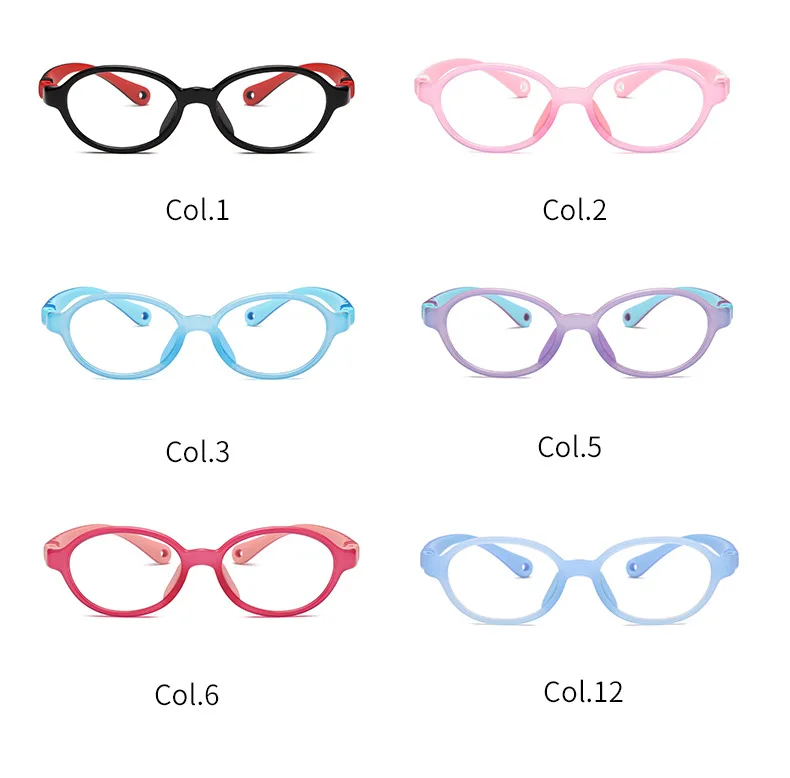 Top Selling Kids Eyeglasses Silicon Glasses Children Optical Frames Flexible Eyeglasses Frame 10-14 years old