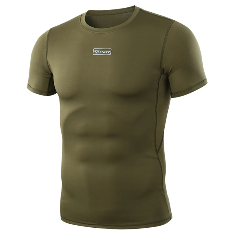 ESDY Outdoor Combat Camouflage Assault Short Sleeves Men Tactical T-shirts