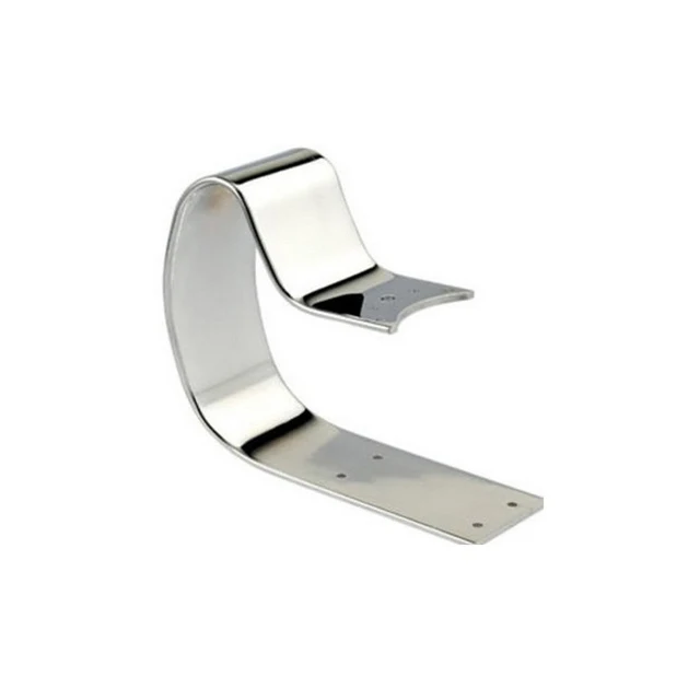 Custom precision galvanised nickel plated blank logo clips  hardware bending forming process sheet metal stamping part