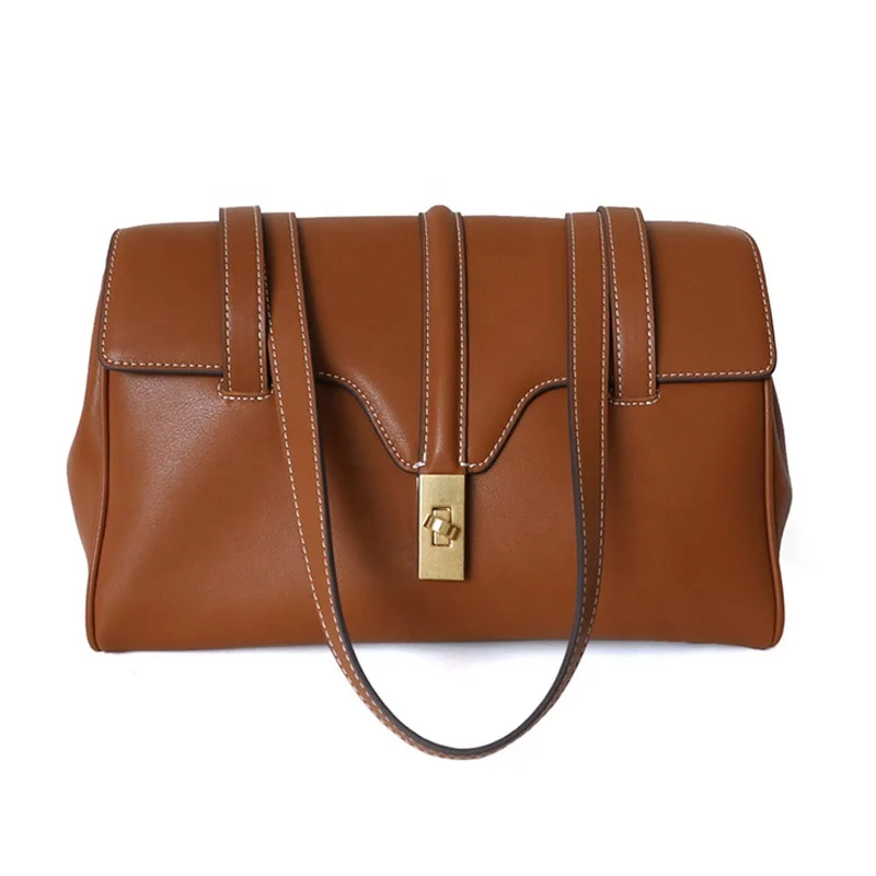 Wholesale Fashion Genuine Leather Key Case Cartera Handbag With Custom Logo Tote Bag Hand Bags