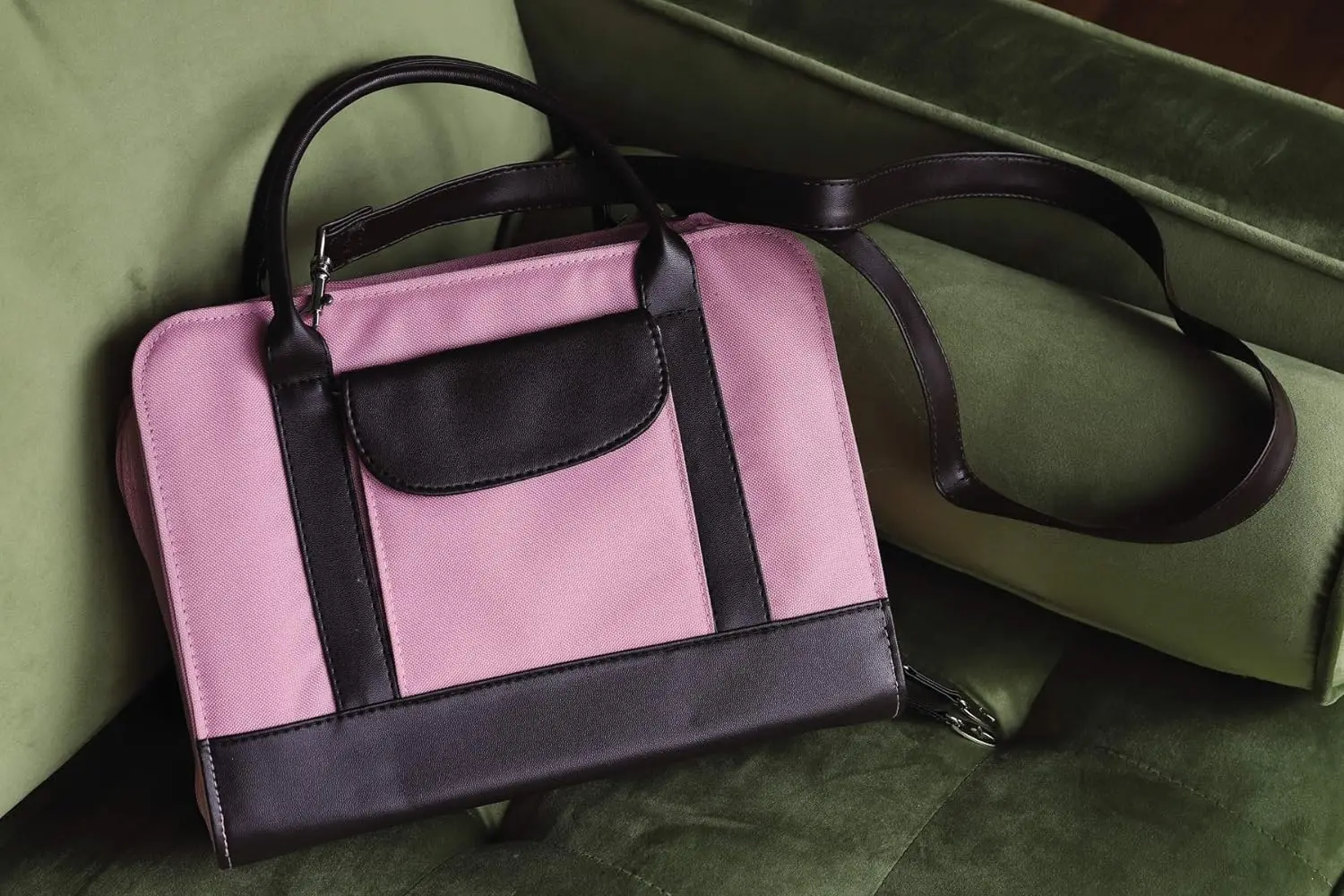 Durable Handle Look Accents Bible Study Zippered  Bible Case Nylon Leather Bible Cover Bags