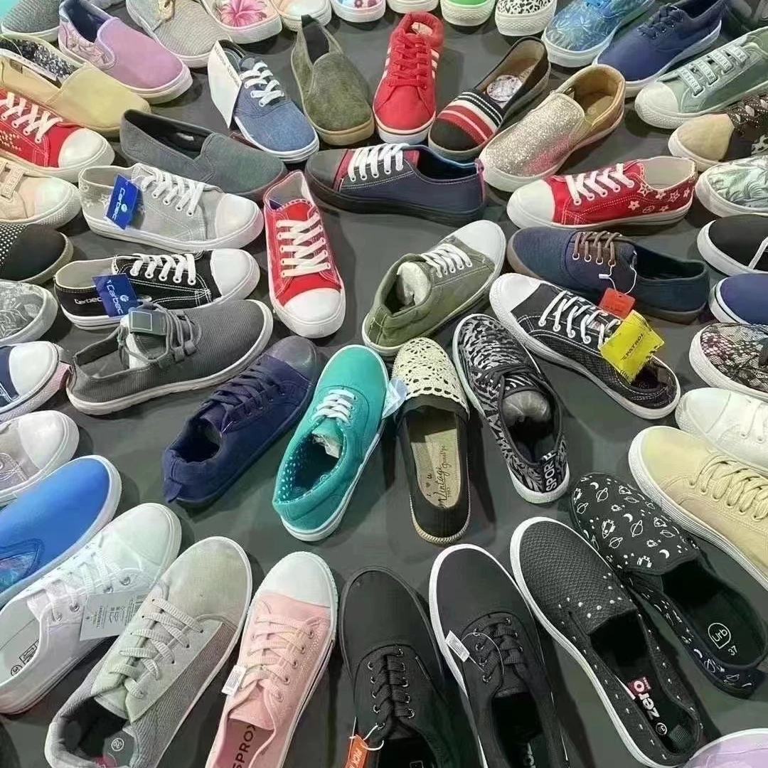 Mix style Stock Cheap Lady injection Canvas Casual Shoes Stock Wholesale Fashionable Canvas Lady Shoes wholesale