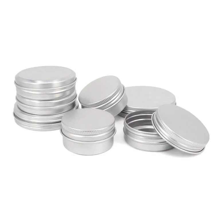 Aluminum candle tins Aluminum metal candle tins Aluminum Tins Cosmetic Round Cream Jars