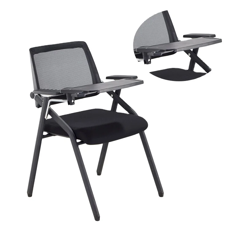 New Office  Adjustable Modern Plastic Training Office Chair With Writing Pad
