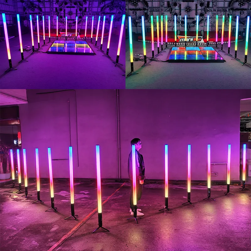 Portable IP65 Wireless Battery 360 Pixel Tube Barra Luminosa a Led Wireless Led Tube Light DMX Club DJ Light