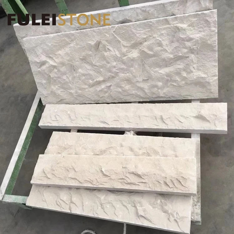 Natural Split Portugal Botticino Limestone Tiles for Wall Cladding