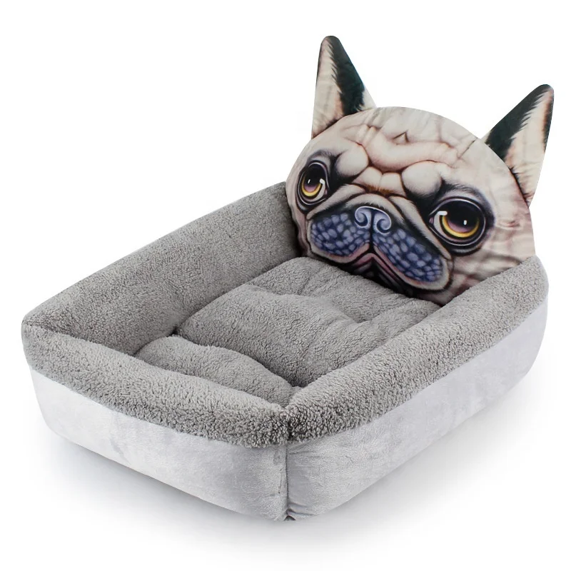 3D Cartoon Animal Square Nest Pet Nest Small and Big Dog Bed Mat Kennel Cats Bed