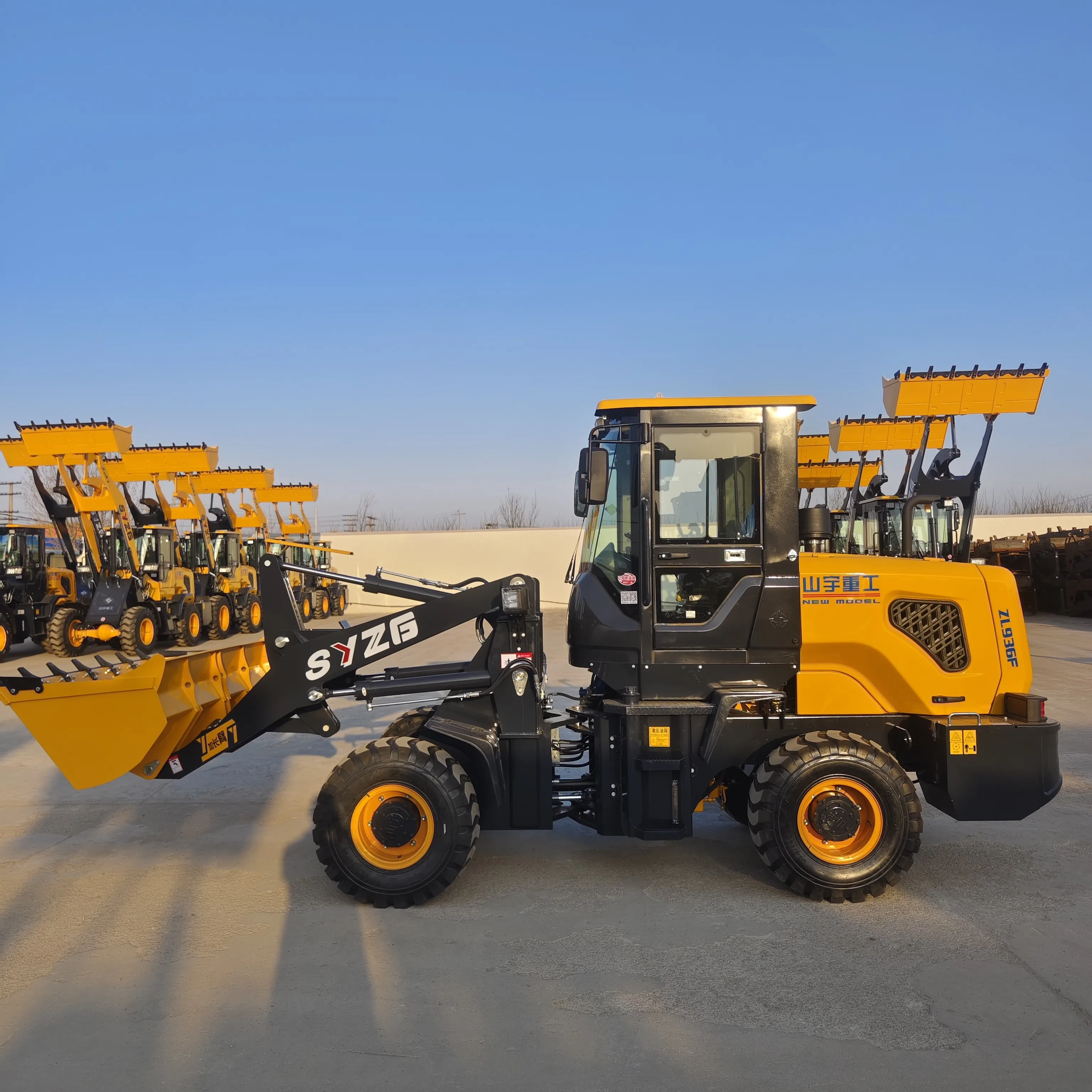 SYZG936 Mini Telescopic Front End Wheel Loader Tractor Backhoe Loader Price