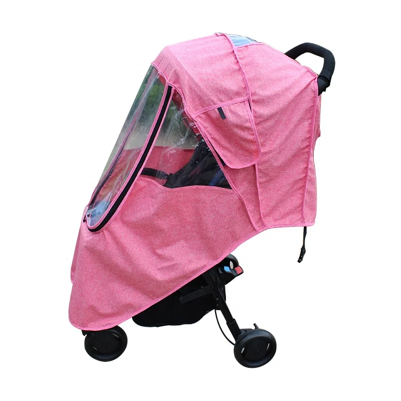2020 High Quality Universal Breathable Linen Waterproof Rainproof Windproof Baby Stroller Rain Cover