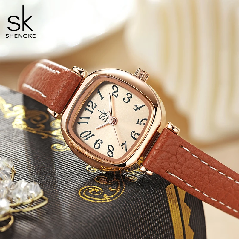 SHENGKE Hot Sales Luxury Quartz Watches Fashion Quartz Watches waterproof Ladies Women Reloj Mujer