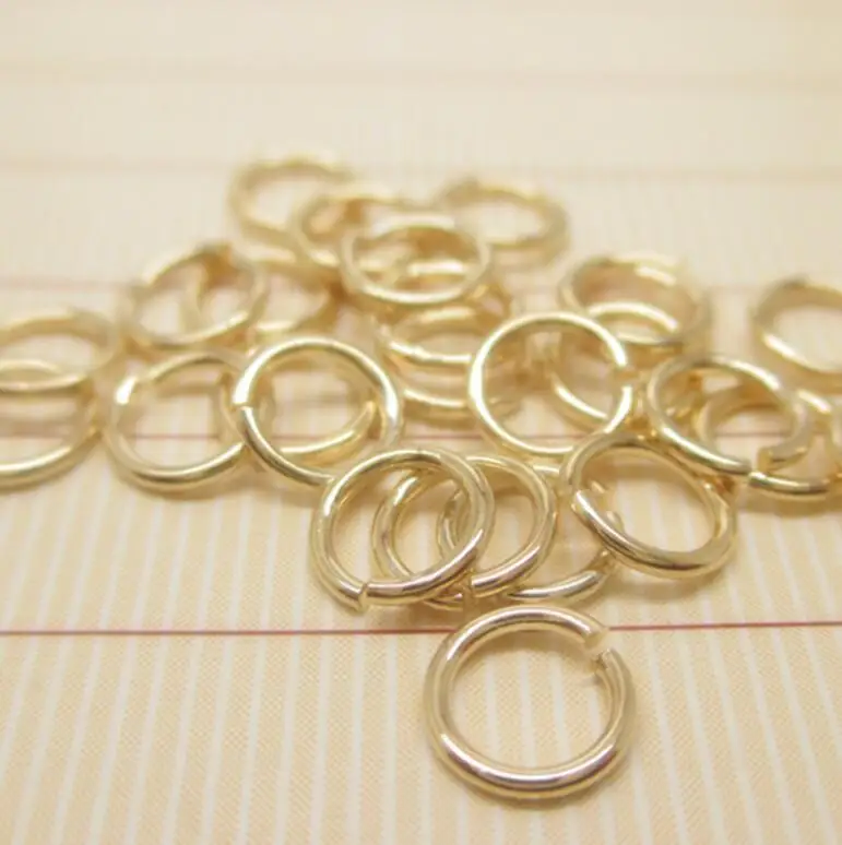 14K Gold Filled Open Hoop Jump Ring DIY Jewelry Accessories