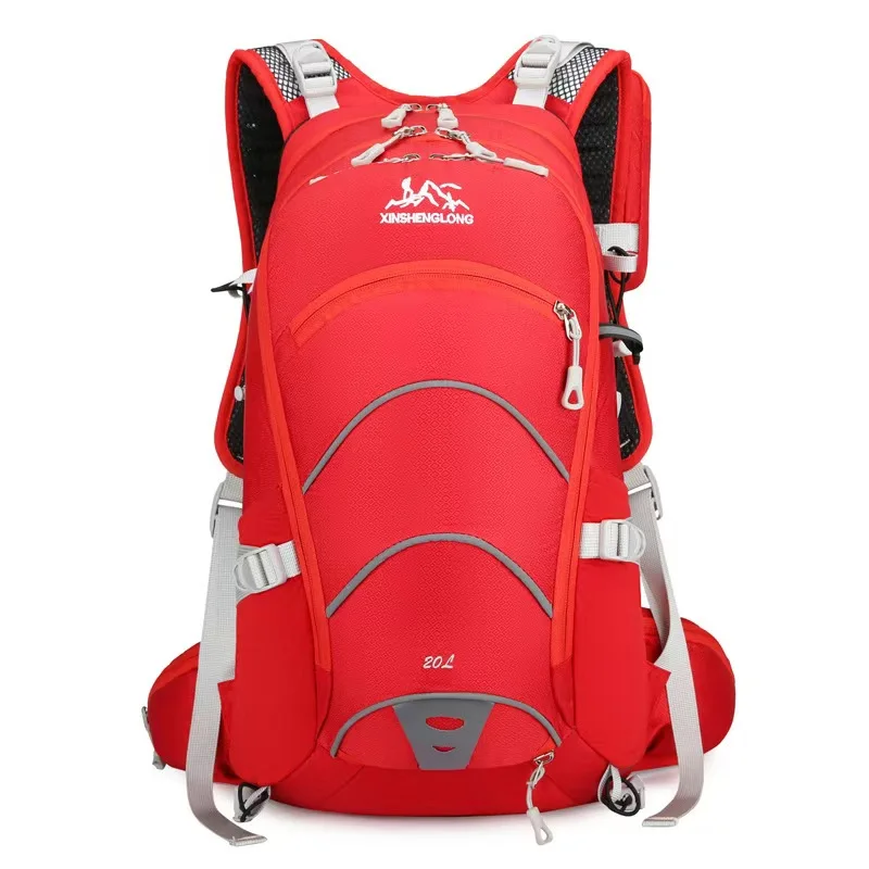 Mult-function Shoulder Strap 20L Outdoor Ladies Riding Reflective Strip Design Waterproof Hiking Bicycle Backpack