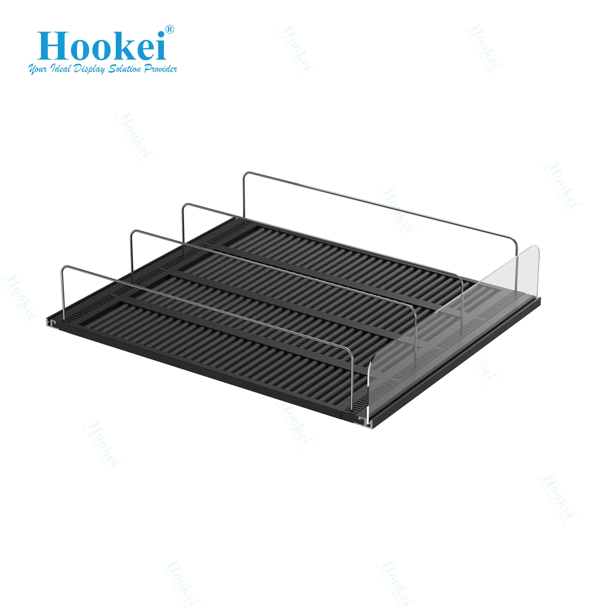 Gravity Roller Feed Shelving Pusher System for Cooler System