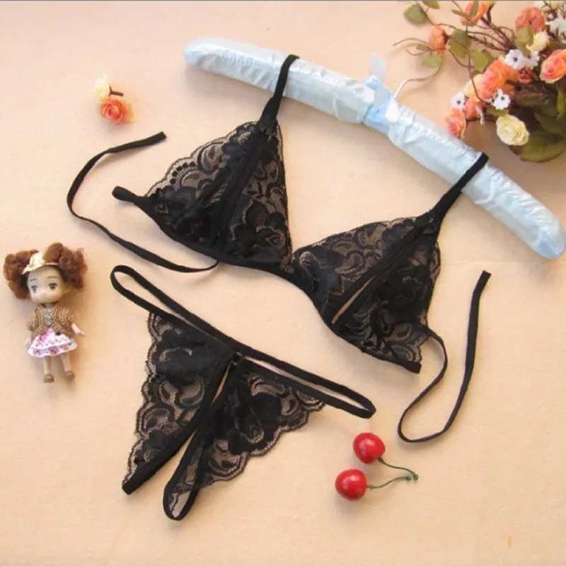 
Sexy Lingerie bra & brief sets Women Underwear Babydoll Sleepwear Bra G-string Transparent Sexy Lingerie Set 