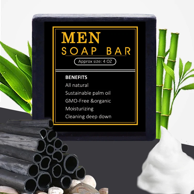 private label natural handmade organic bath soap bar for mens cleaning ph balanced