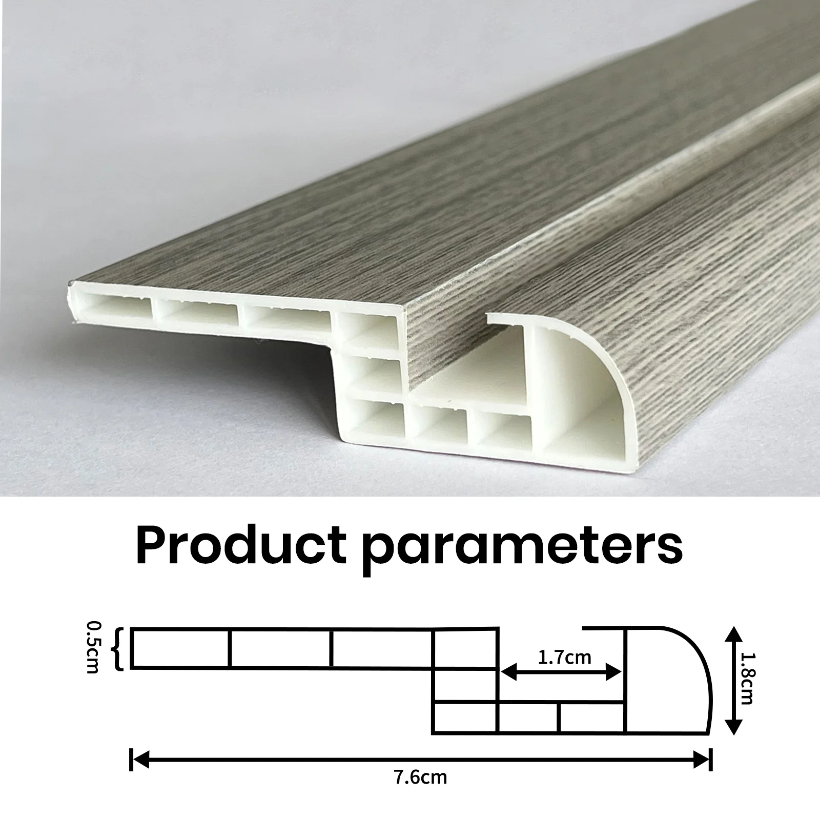 Waterproof China Wholesale Price Wood Color Ps Customize Wall Led Polystyrene Baseboard Skirting Pvc Boards