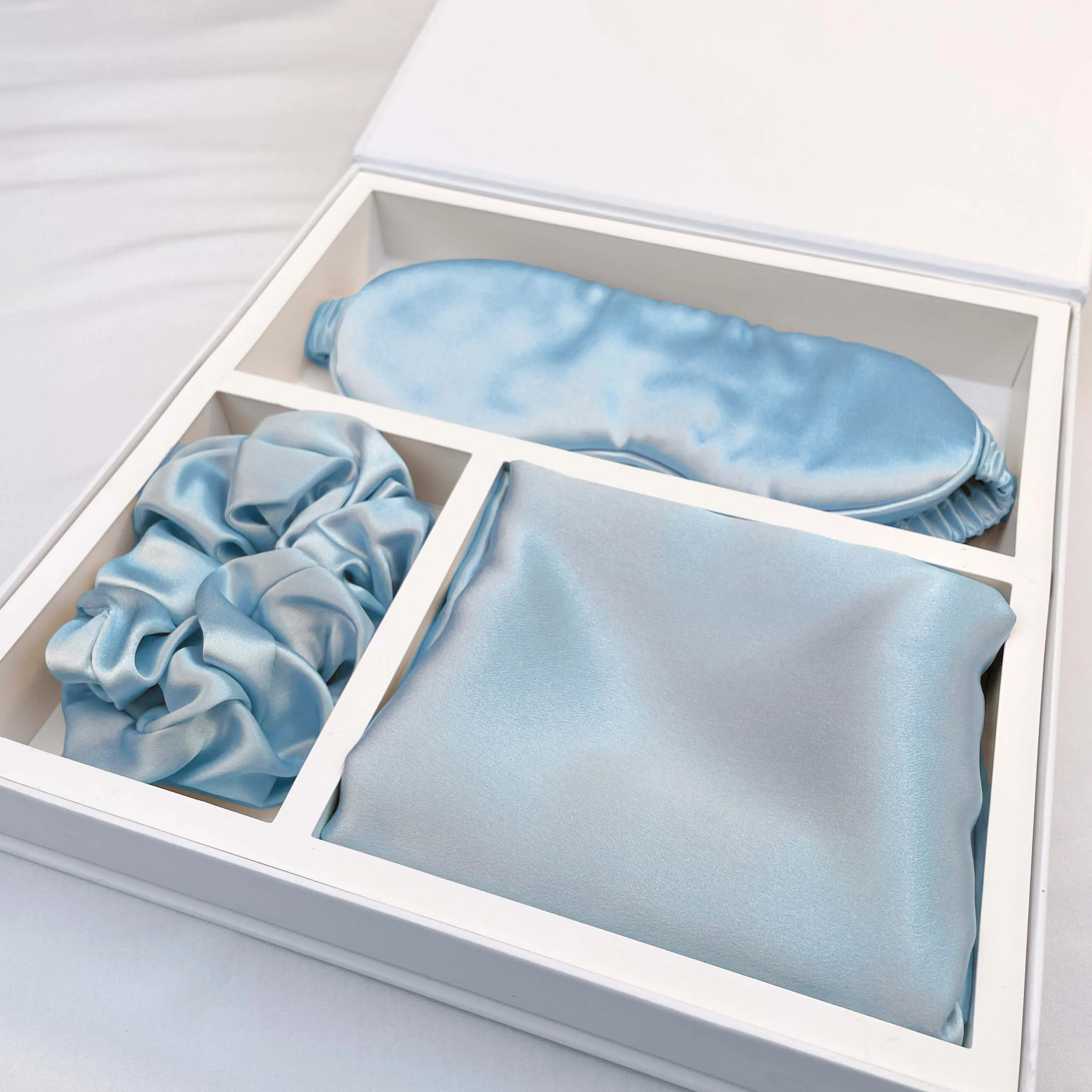 Роскошный подарочный набор 100% наволочка из шелка тутового шелкопряда маска для сна и шелковая наволочка набор подарок