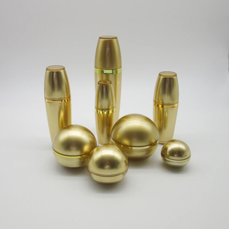 new ball shape 24k gold 50ml 1.7fl oz infused facial peeling gel bottle