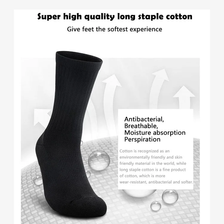 High quality fashion anti slip crew cotton print with logo compression men designer sport custom socks & hosiery