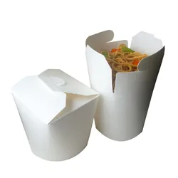 Custom round bottom disposable soup bowl soup cup brown paper noodle bowl printable multigrain fried rice paper barrel