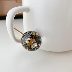 Latest design hair wand stick disk hair bun head luxury acetate metal hair slick stick