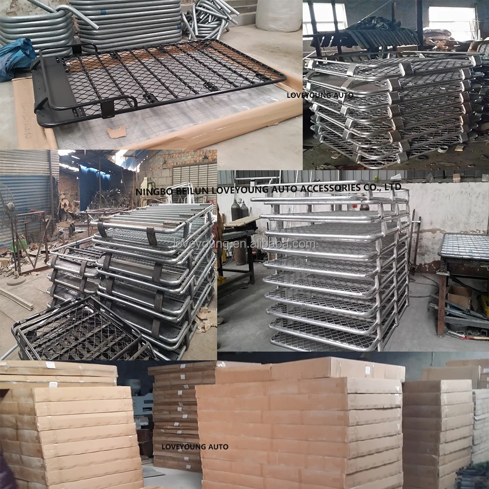 High Quality Aluminum profile roof rack for car Flat Roof Basket Carrier Rack for LC 300