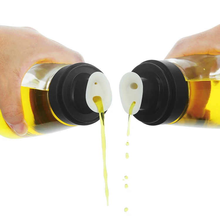 high quality custom mini clear olive oil and vinegar container jar cooking oil vinegar dispenser bottle with no drip nozzle
