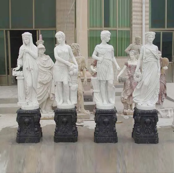 Four Seasons God мраморные статуи Европейская классическая греческая скульптура мраморная леди