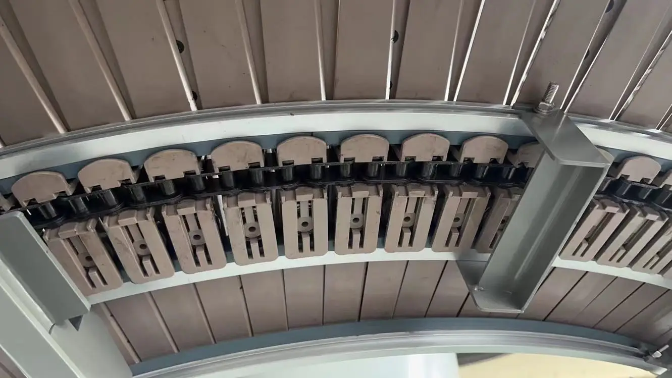 height difference 3500 mm with column diameter 760 mm powered spiral conveyor