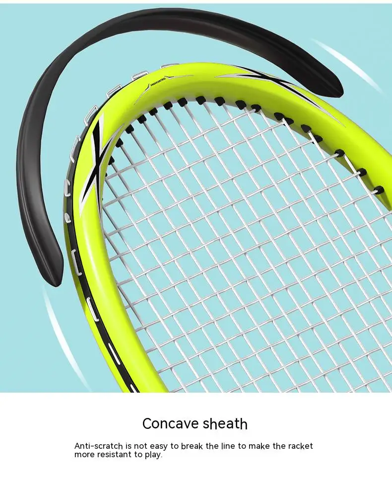 Factory Wholesale Graphite Tennis Racquet Logo High Quality All Carbon New Customized Bag with Different Colors