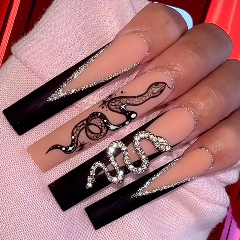 Designer Press On Nails Wholesale Removable Shining Full Cover Nail Stickers With Artificial Fingernails Luxury For Party Nails