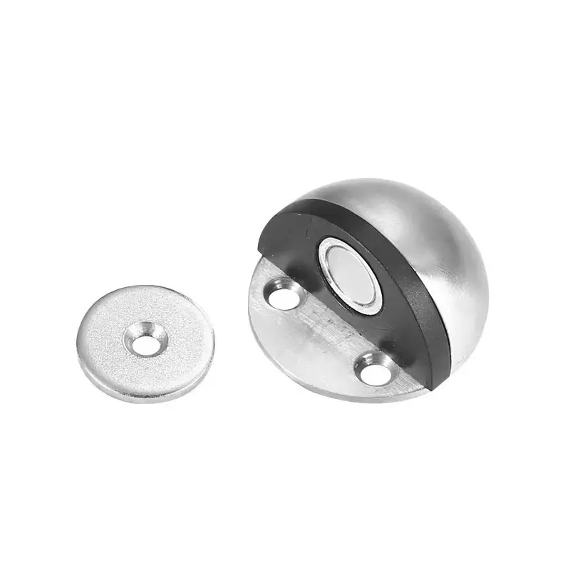 Металлическая дверная фурнитура Аксессуары Магнитная пробка из нержавеющей стали резиновая напольная