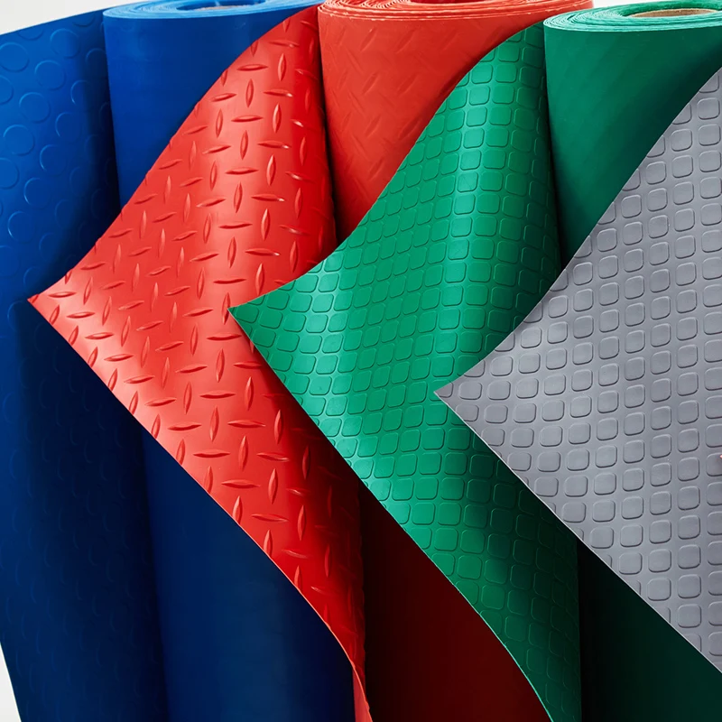 PVC Coin Cheap Elevator Floor Mats Garage Car Mats Rolls Modern Indoor Woven Vinyl Flooring Plastic Flooring 2 Years Great Way